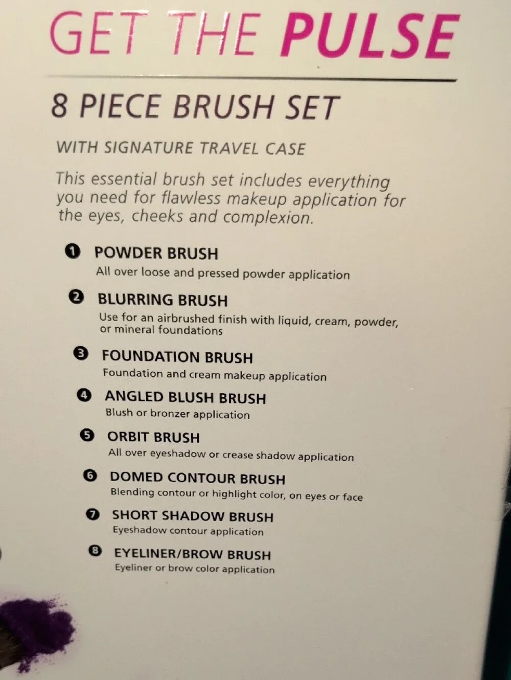 Macy's Get The Pulse Makeup Brush Set